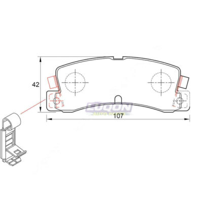 Premium Brake Pads (front) for Toyota