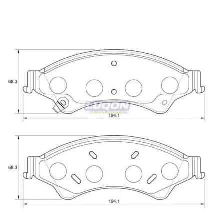 Premium Brake Pads (Front) for Ford Everest, Ranger, Mazda BT-50